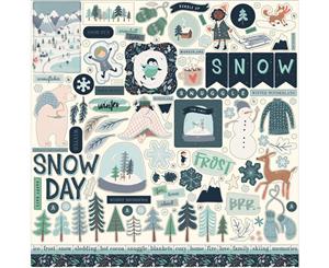 Carta Bella - Snow Much Fun Cardstock Stickers 12inch X12inch - Elements