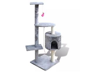 Cat Tree 114 Grey Pet Scratcher Post Poles House Gym Condo Furniture Scratching