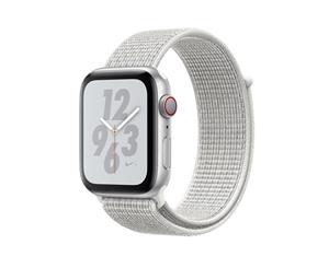 Catzon Watch Band Nylon Sport Loop Fastener Adjustable Closure Wrist Strap iwatch Series 1/2 /3/4 Summit White