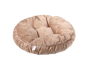 Charlie's Suede Round Pet Bed Cushion70cm W & 15cm H - Latte