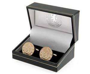 Chelsea Fc Gold Plated Cuff-Links (Gold) - SG12979