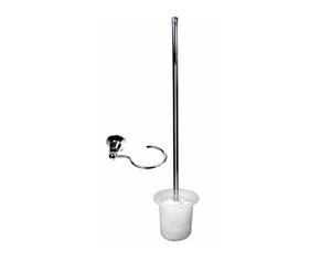 Chrome Noosa Toilet Pan Brush & Holder