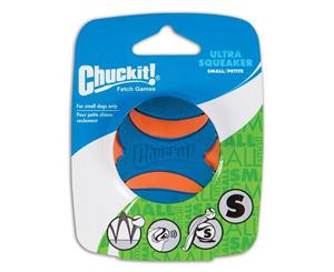 ChuckIt! Small 5cm Single Ultra Squeaker Dog & Puppy Ball Toy (Chuck It)