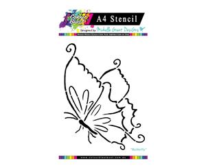 Colour Blast - Flight of Fantasy Stencil Collection - Butterfly A4