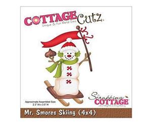 Cottagecutz Die - Mr. Smores Skiing - 4X4 Inches