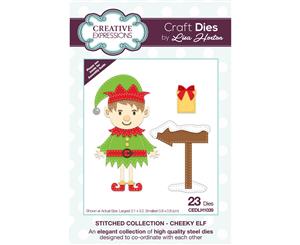 Creative Expressions Stitched Craft Dies By Lisa Horton-Cheeky Elf