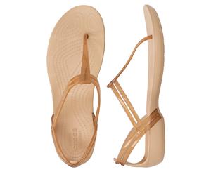 Crocs Women's Isabella T-Strap Sandals - Bronze