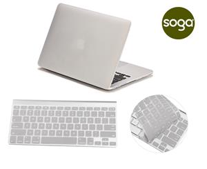 Crystal Hardshell Case + Keyboard cover for Apple Macbook Clear