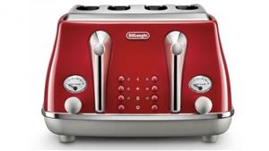 De'Longhi Icona Capitals 4 Slice - Tokyo Red