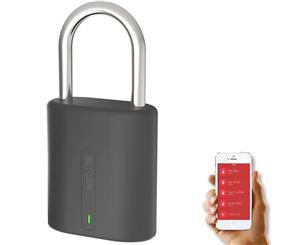 Dog Bone Black LockSmart Mini Keyless Bluetooth Padlock Lock for Android and iOS