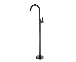 Dolce floor mount bath spout with mixer matt black