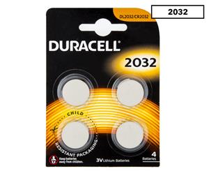 Duracell 3V Lithium Coin 2032 Batteries 4pk