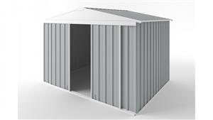 EasyShed D3023 Gable Slider Roof Garden Shed - Gull Grey