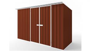 EasyShed D3815 Skillion Roof Garden Shed - Tuscan Red