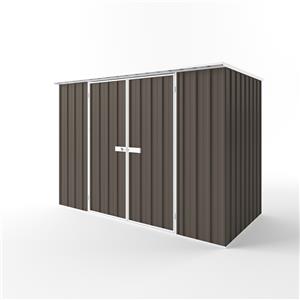 EnduraShed 3 x 1.5 x 2.12m Tall Flat Roof Garden Shed - Jasmin Brown