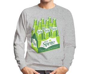 Enjoy Sprite 1960s Logo Crate Men's Sweatshirt - Heather Grey