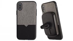 Evutec Northill Case with AFIX Carmount for iPhone XS Max - Canvas/Black