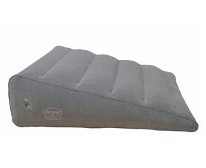 Extra Wider Inflatable Portable Bed Wedge Pillow with Velour Surface