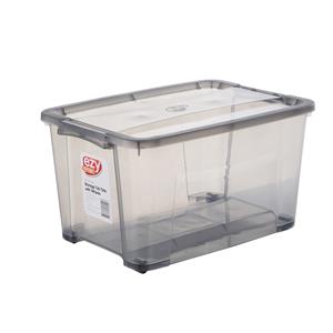 Ezy Storage 52L Grey Storage Tub