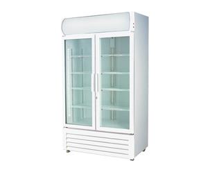 F.E.D Two Glass Door Colourbond Upright Drink Fridge