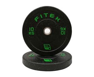 FITEK 10KG Pair Olympic Integrated Bumper Plates V2