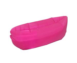 Fast Inflatable Sleeping Bag Lazy Air Sofa Pink