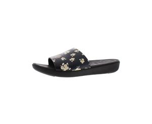 Fitflop Womens Sola Leather Floral Slide Sandals