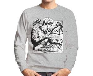 Flash Gordon Space Suit Montage Men's Sweatshirt - Heather Grey