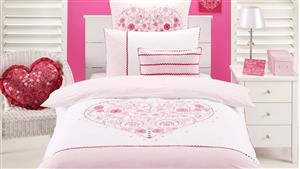 Floral Heart Single Quilt Cover Set