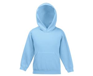 Fruit Of The Loom Kids Unisex Premium 70/30 Hooded Sweatshirt / Hoodie (Sky Blue) - RW3303