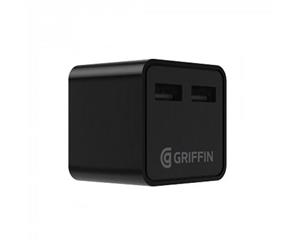 GRIFFIN PowerBlock Dual Universal USB-A Wall Charger (12W & 5W) - Black