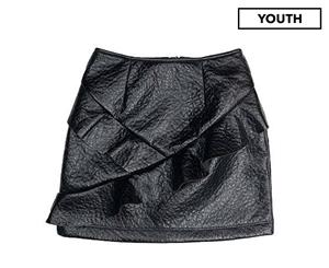 Gelati Jeans Girls' Sidney Metallic Skirt - Black