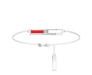 Ghostbusters Diamond Link Bracelet For Women In Sterling Silver Design by BIXLER - Sterling Silver