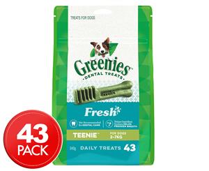 Greenies Fresh Breath Teenie Mint Dog Treat 43-Pack