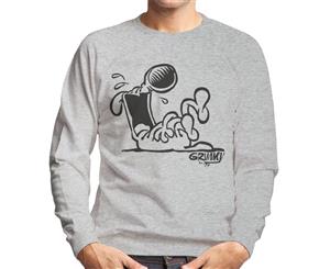 Grimmy Laughing Men's Sweatshirt - Heather Grey