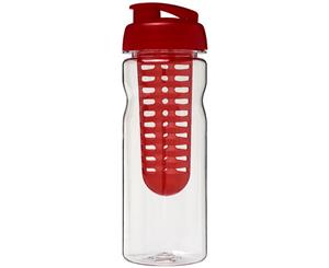 H2o Base Tritan 650Ml Flip Lid Bottle And Infuser (Transparent/Red) - PF2847