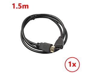 HDMI Extension Cable Male to Female Lead V1.4 3D For PS4 Xbox HDTV 0.5-1.5M - 1.5M 1x