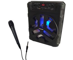 Hansen FL-8 Bluetooth Karaoke Rechargeable Powered Speaker + 1 Wired Microphone