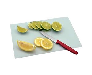 Harbour Housewares Glass Worktop Saver Chopping Board White 30 x 20cm