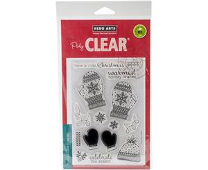 Hero Arts Clear Stamps 4&quotX6"-Holiday Mittens