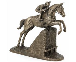 Horse Racing Steeple Chaser by Harriet Glen Cold Cast Bronze Sculpture