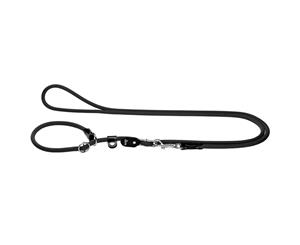 Hunter Retriever Rope Dog Lead Dog Training Collar & Leash - Black