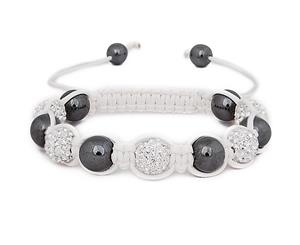 Iced Out Unisex Bracelet - STRONG Beads white - White