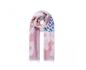 Intrigue Womens/Ladies Patchwork Blossom Print Scarf (Pink) - JW142