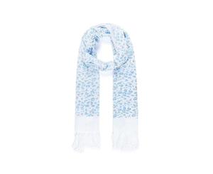 Intrigue Womens/Ladies Sparkle Leopard Print Scarf (Blue) - JW898