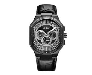 JBW Men Black Ion-Plated Stainless Steel Watch J6342D