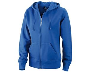 James And Nicholson Womens/Ladies Hooded Jacket (Royal Blue) - FU345