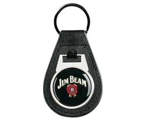 Jim Beam Cartouche Leather Keyring