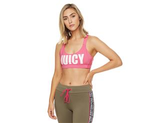 Juicy Couture Sport Cross Back Sports Bra - Azalea