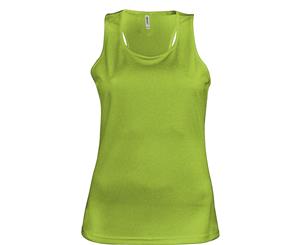 Kariban Proact Womens/Ladies Sleeveless Sports / Training Vest (Lime) - RW2720